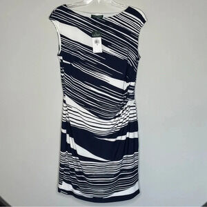 New Lauren Ralph Lauren Essentials Chic Cream Dress Size 12 Retails $134 Busines